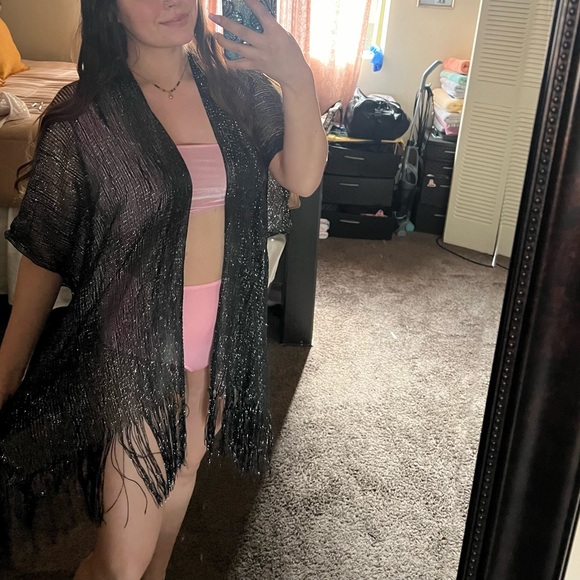 velvet custom rave set with kimono - Picture 3 of 3